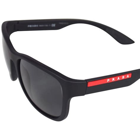 prada linea rossa black rubber men sunglasses|men's Prada sunglasses john lewis.